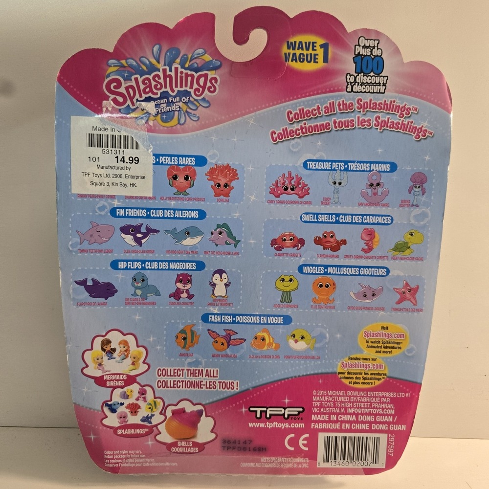 Splashlings 12 Pack‎ Wave 1 Mermaid And Friends Pack (As Shown) 2015 NEW - Picture 6 of 6